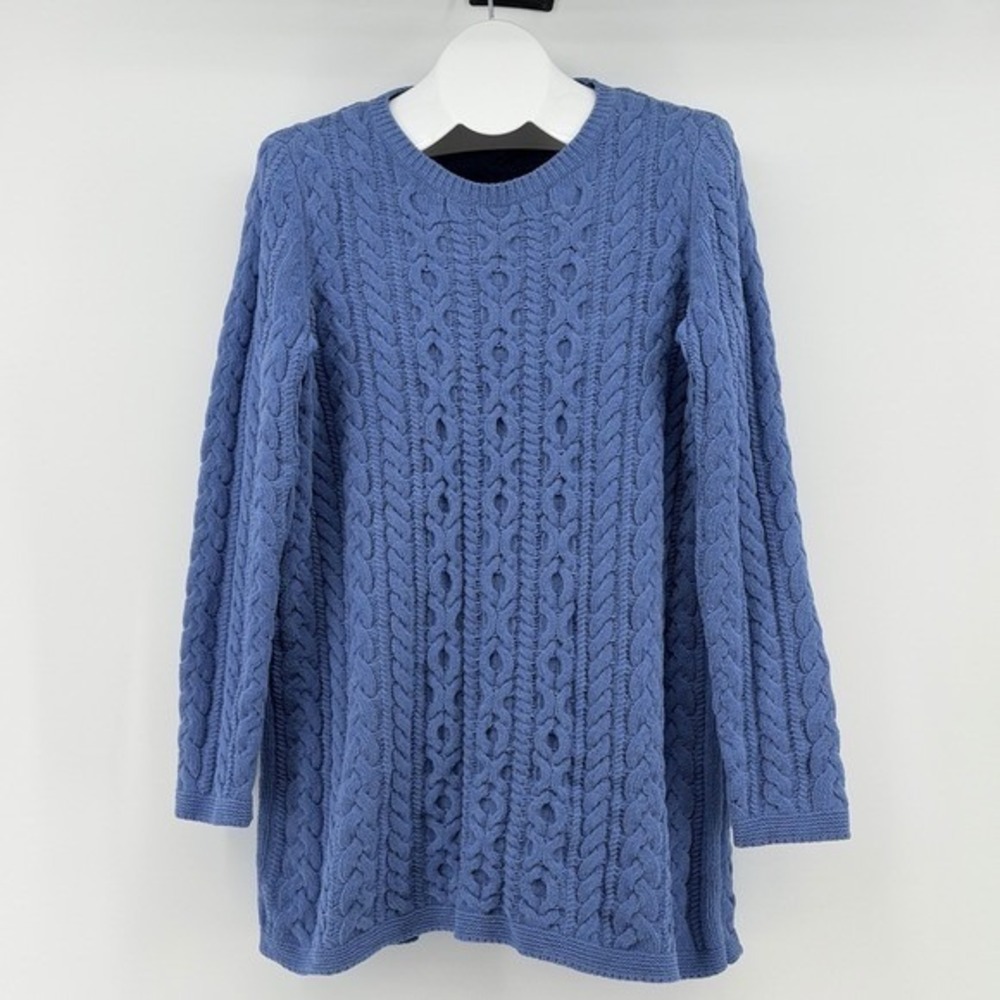 J. Jill Chenille Cable Knit Sweater Women Medium Long Sleeve Casual Soft - Picture 1 of 6